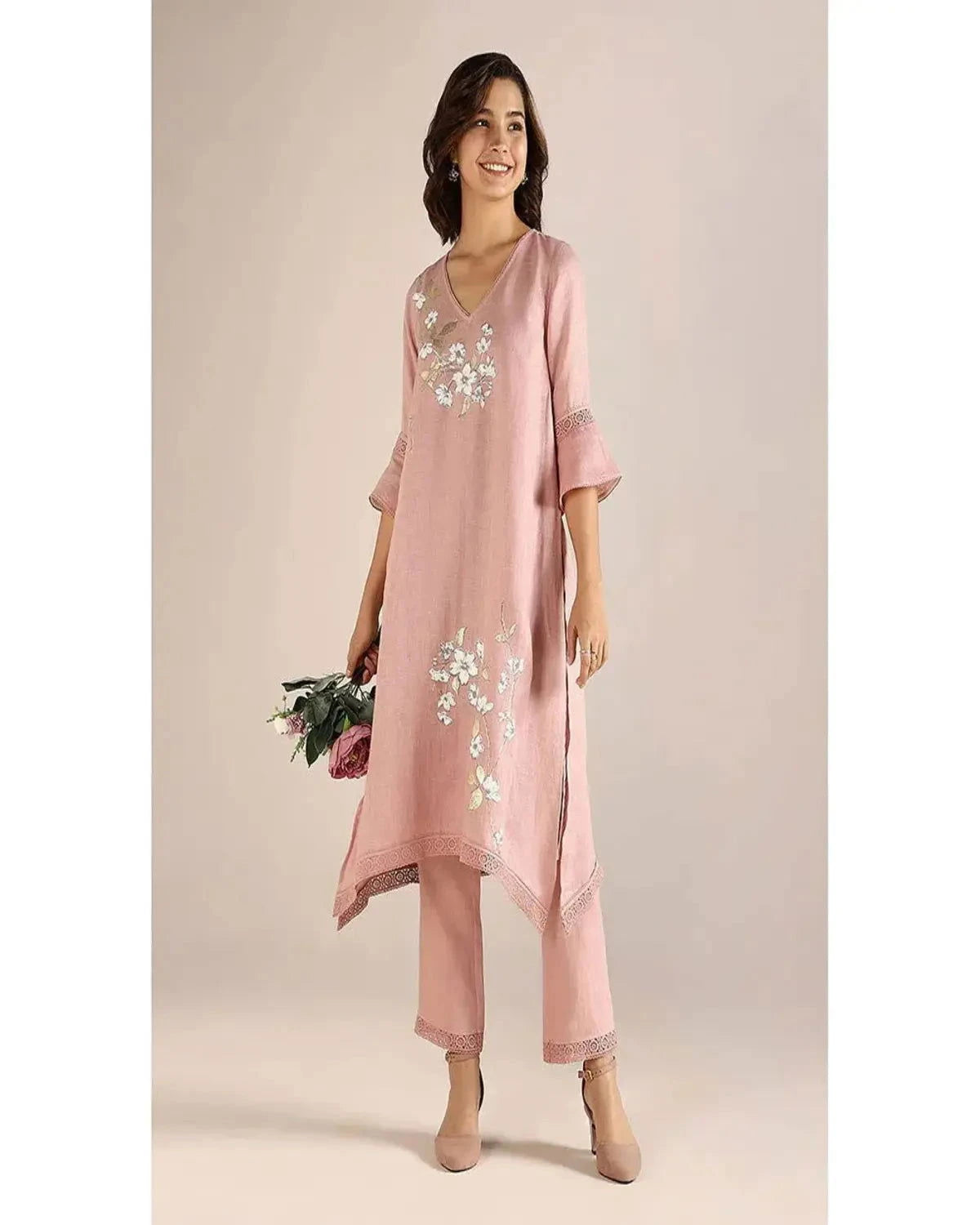 Pink Blush Camelia Fly Free Co-Ord Set - Pallodstore