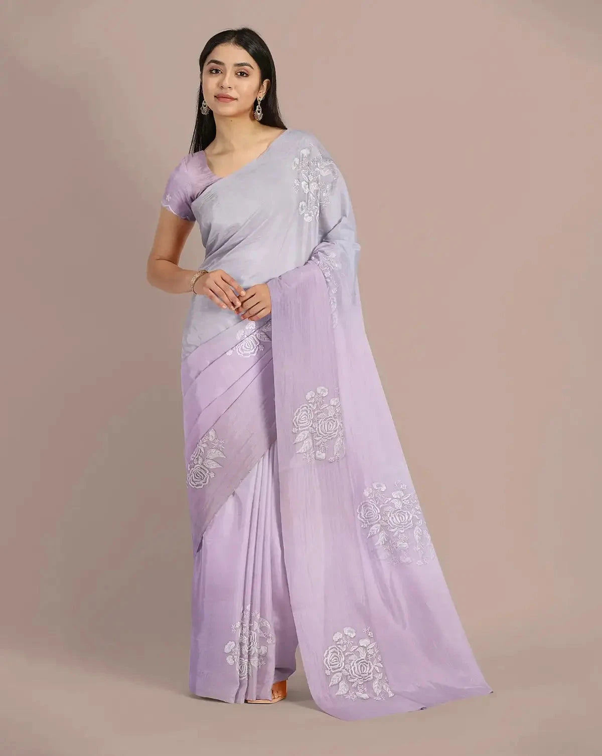 Pink Hues Organza Saree - Pallodstore