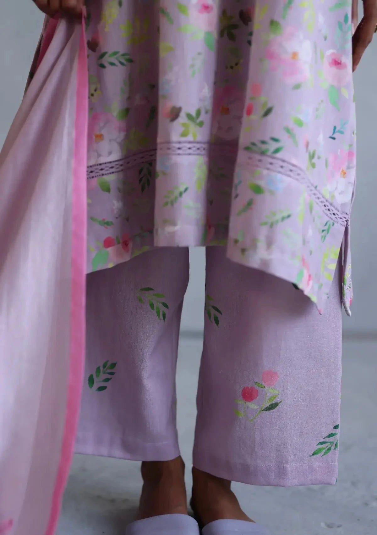Pink Hyacinth Kurta Set - Pallodstore
