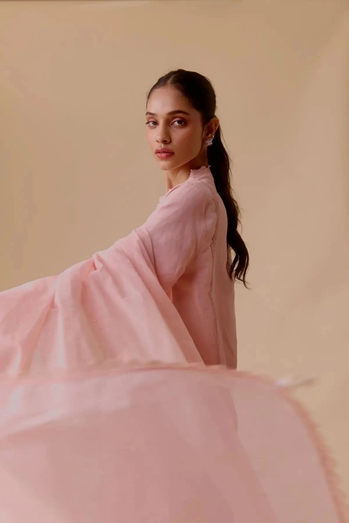 Pink Resham Kurta - Pallodstore
