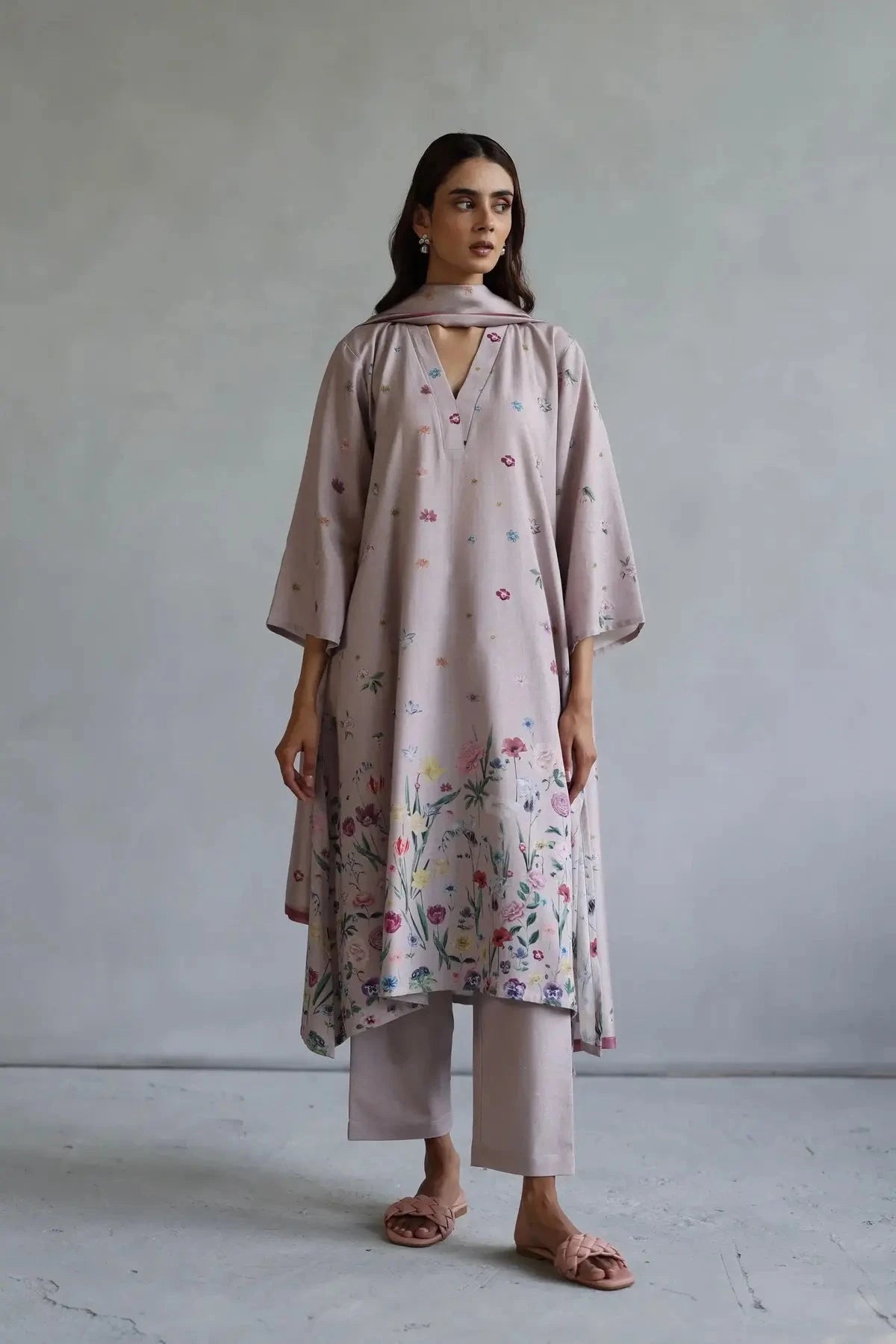 Pink Rosaline Kurta Set - Pallodstore