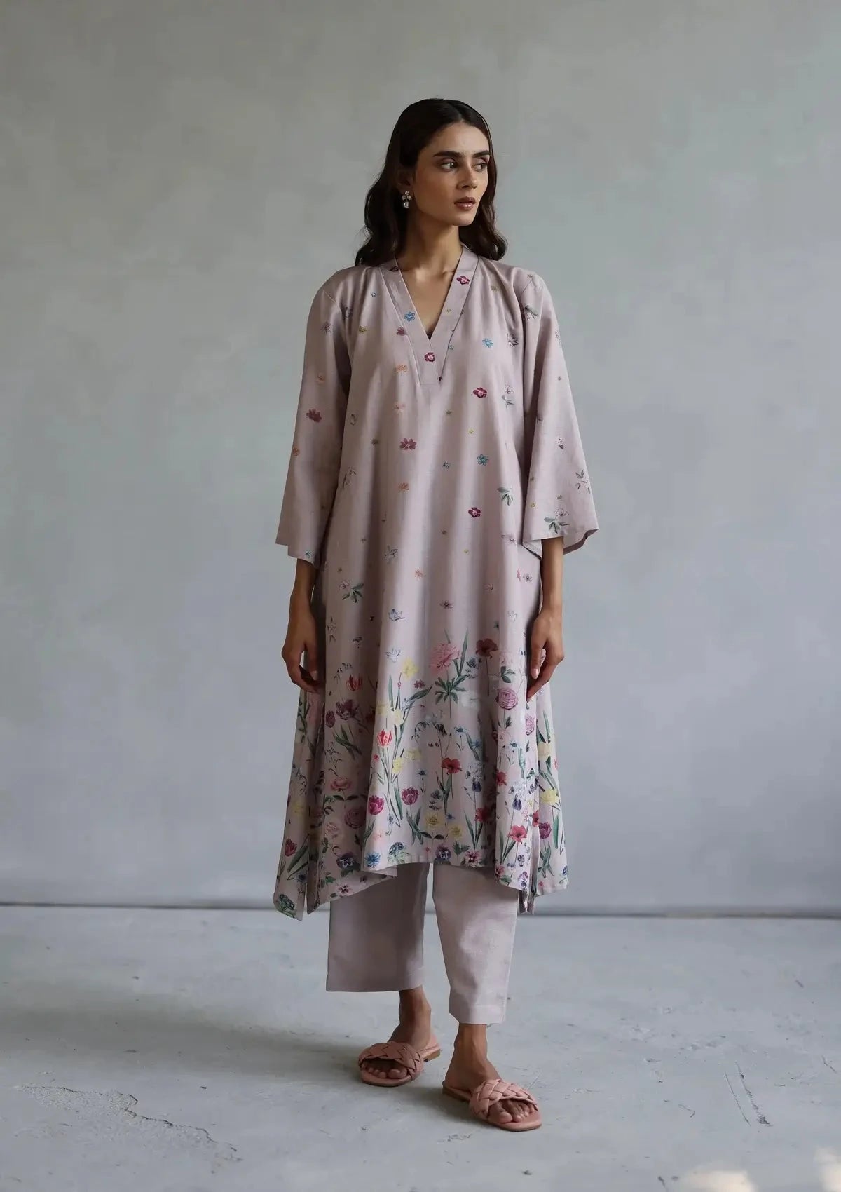Pink Rosaline Kurta Set - Pallodstore