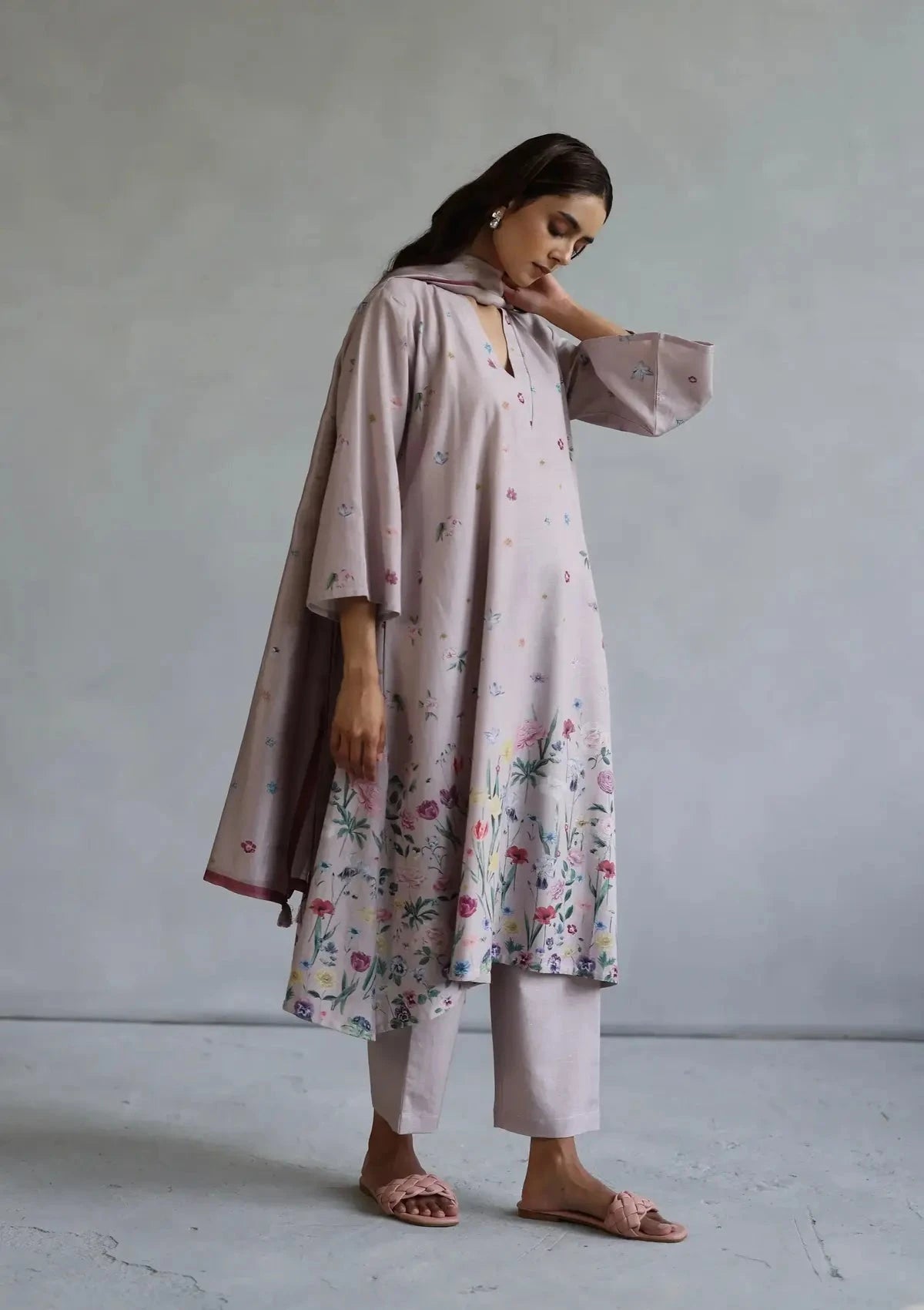 Pink Rosaline Kurta Set - Pallodstore