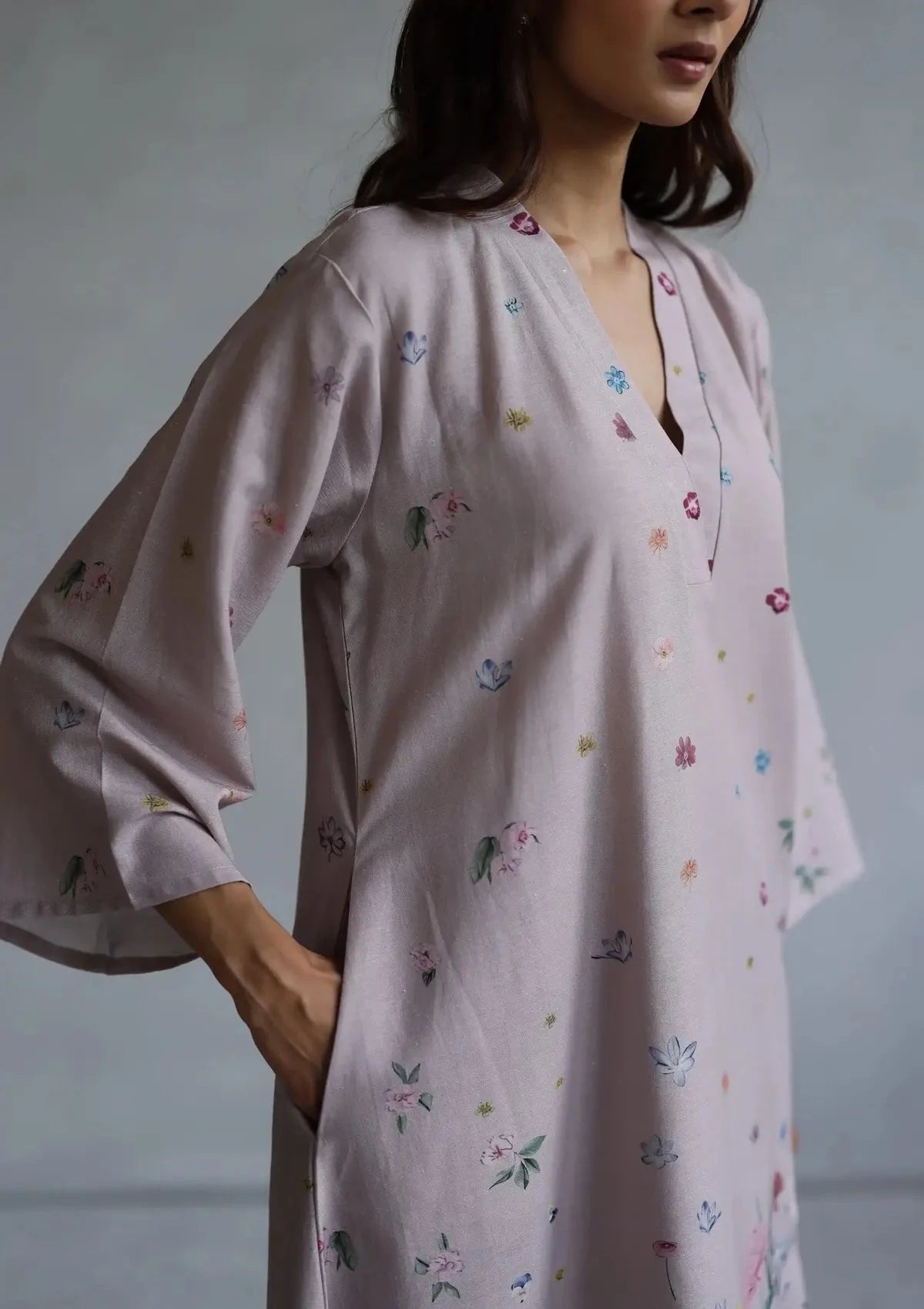 Pink Rosaline Kurta Set - Pallodstore