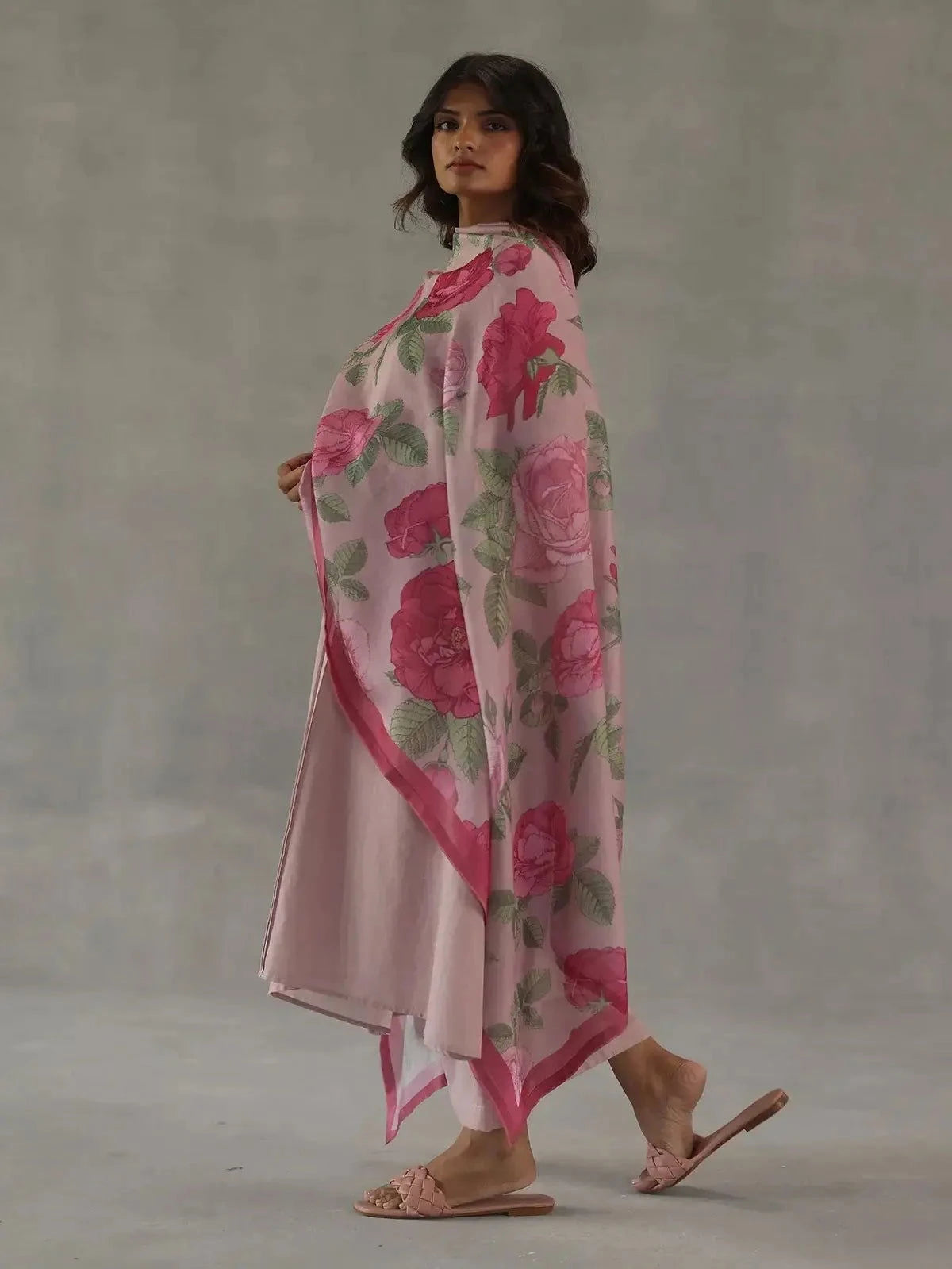 Pink Tuberose Kurta Set - Pallodstore