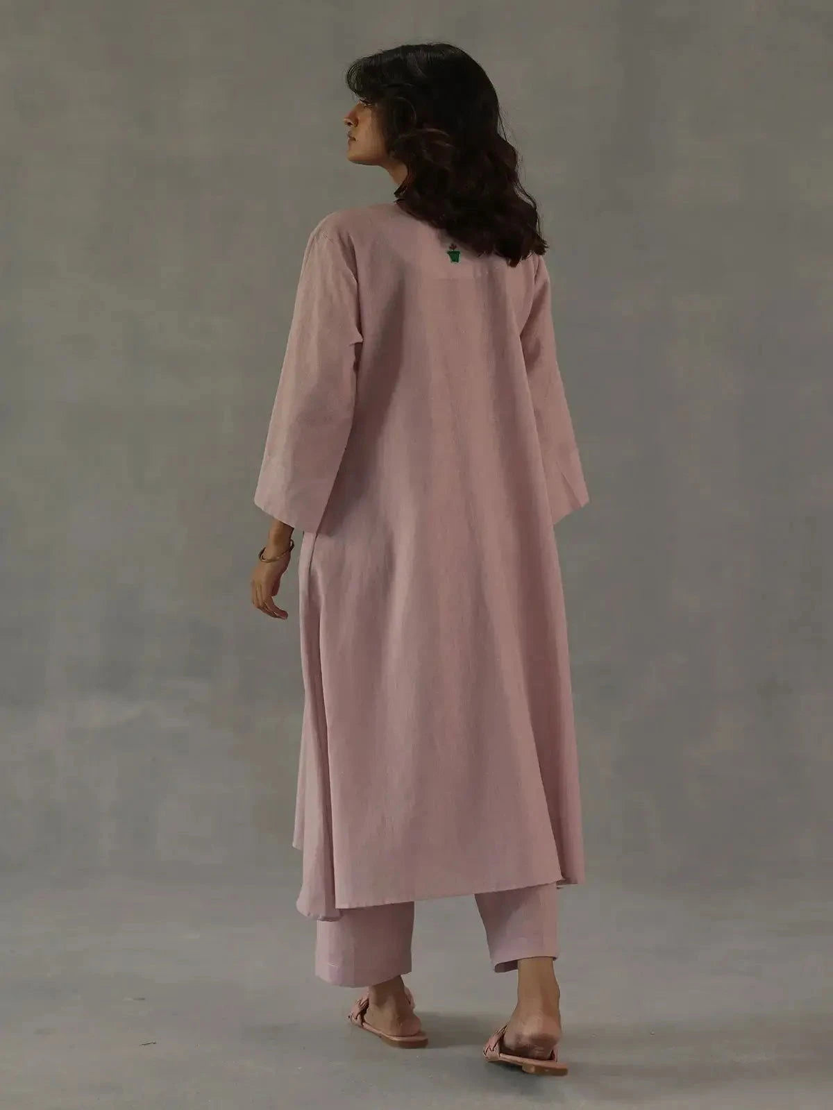 Pink Tuberose Kurta Set - Pallodstore
