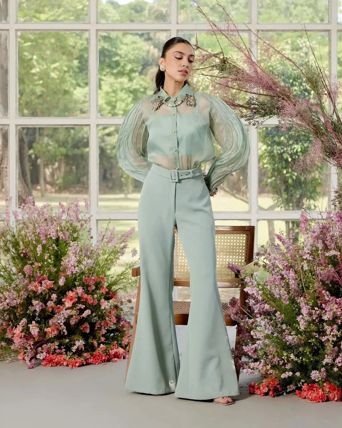 Prudence Aqua Co-ord Set - Pallodstore