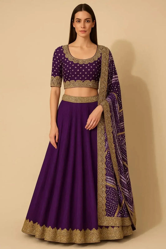 Purple Crush Lehenga - Pallodstore