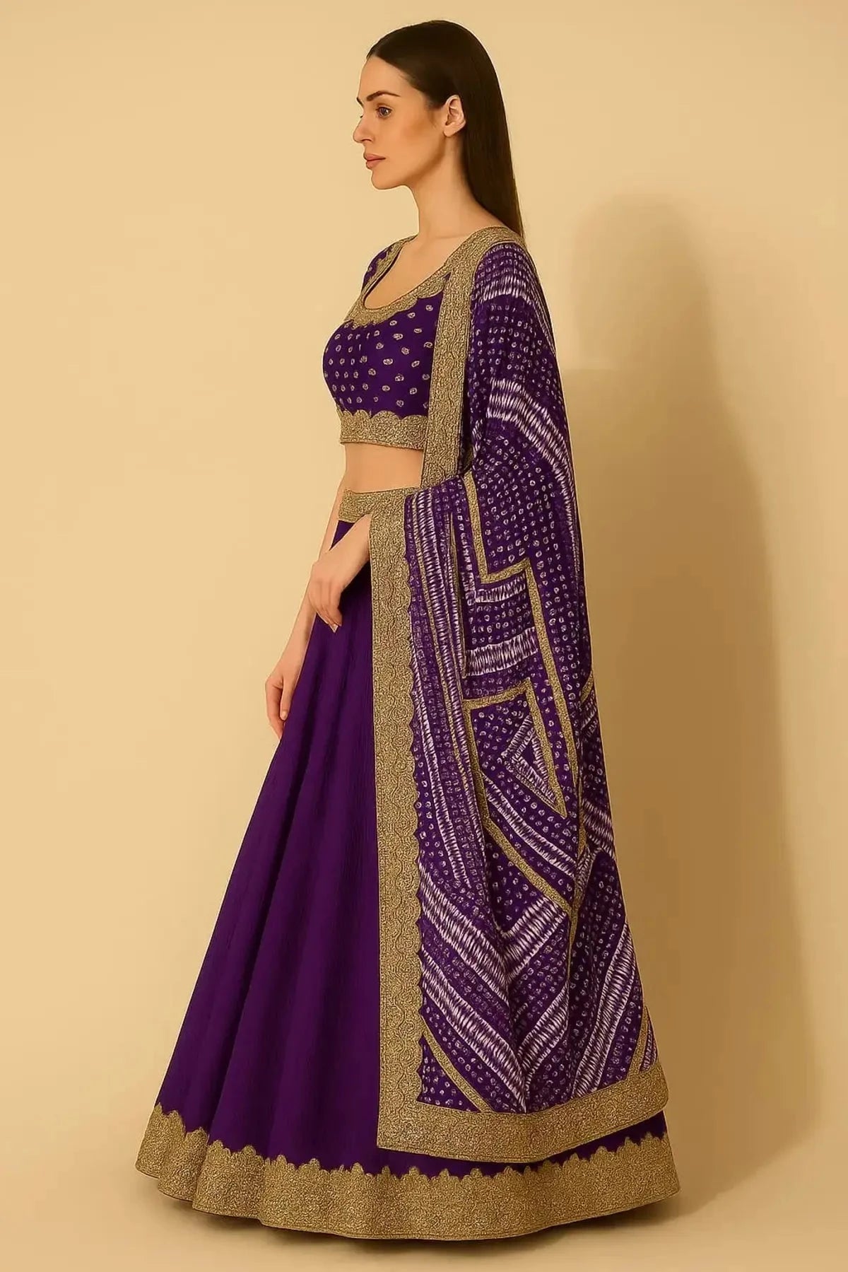 Purple Crush Lehenga - Pallodstore