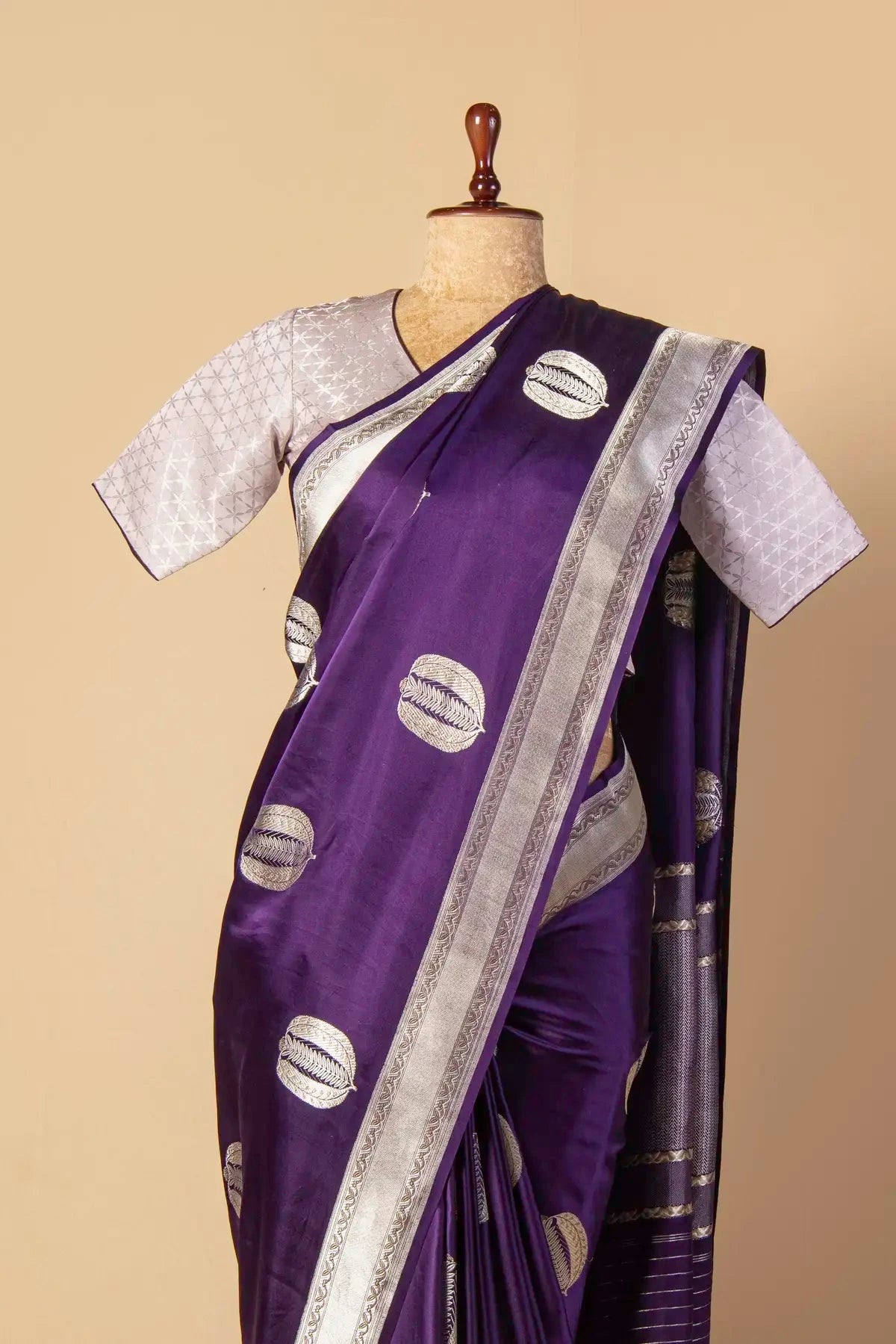 Purple Gajji Silk Saree - Pallodstore