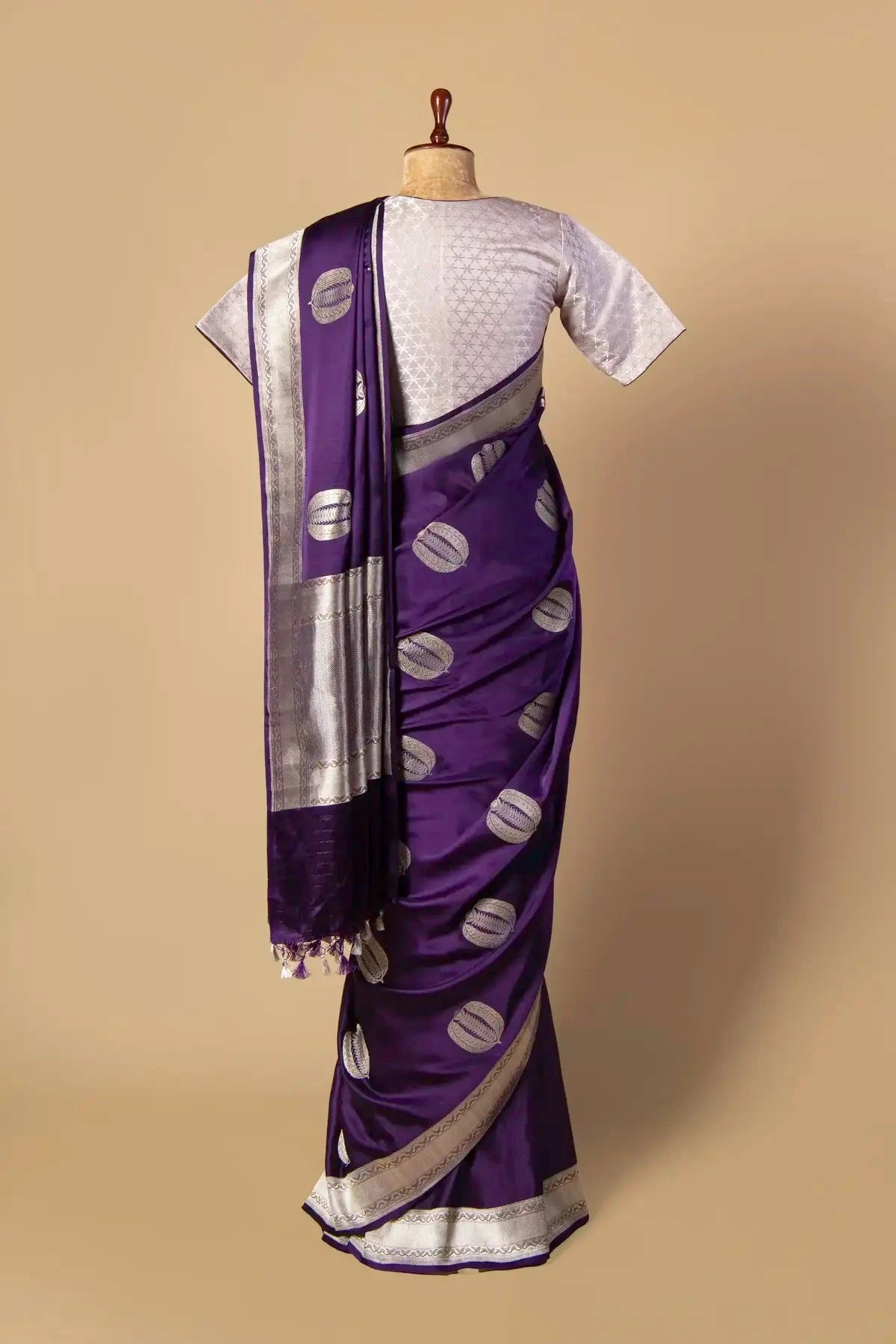 Purple Gajji Silk Saree - Pallodstore
