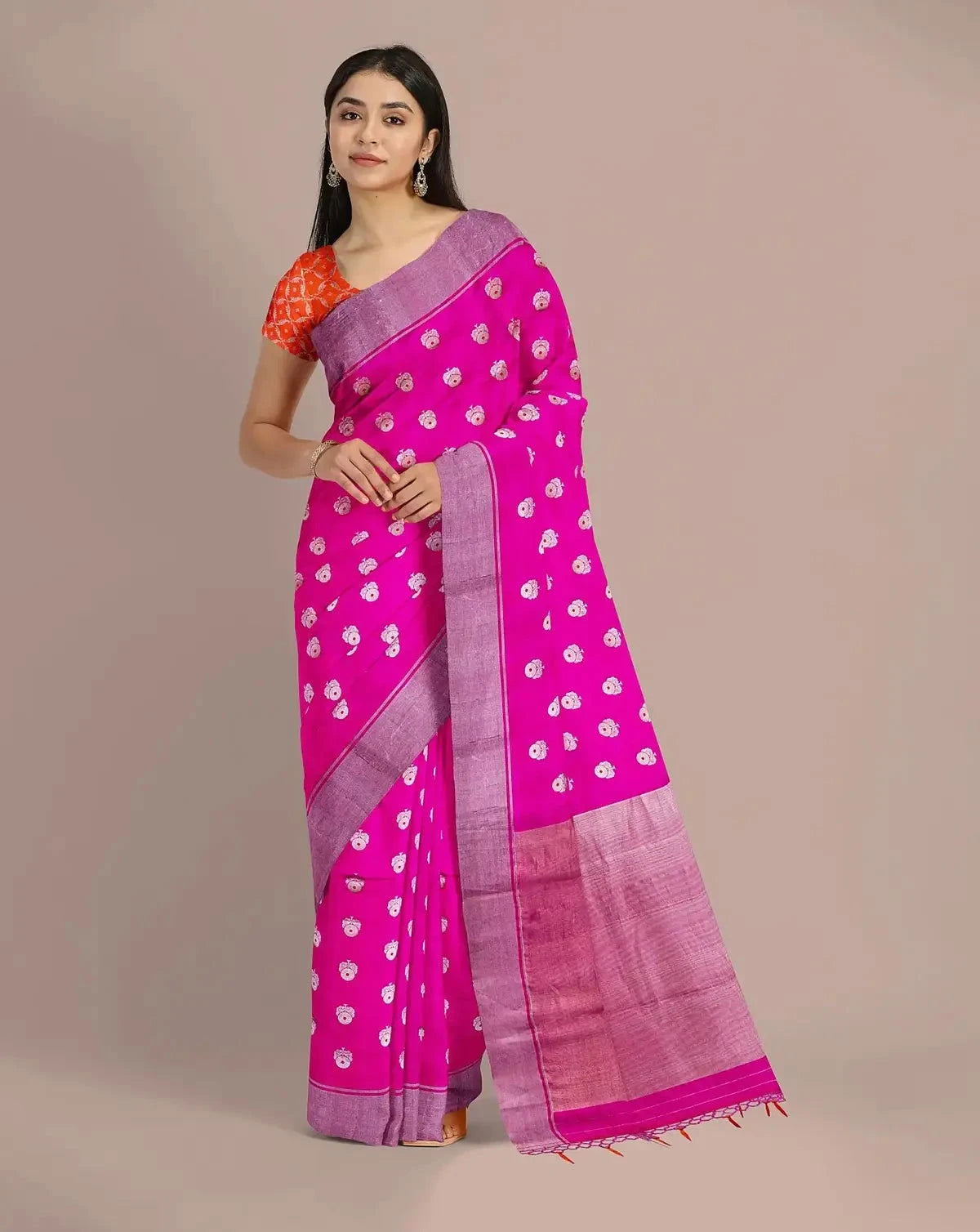 Rani Pink Banarasi Silk Saree - Pallodstore