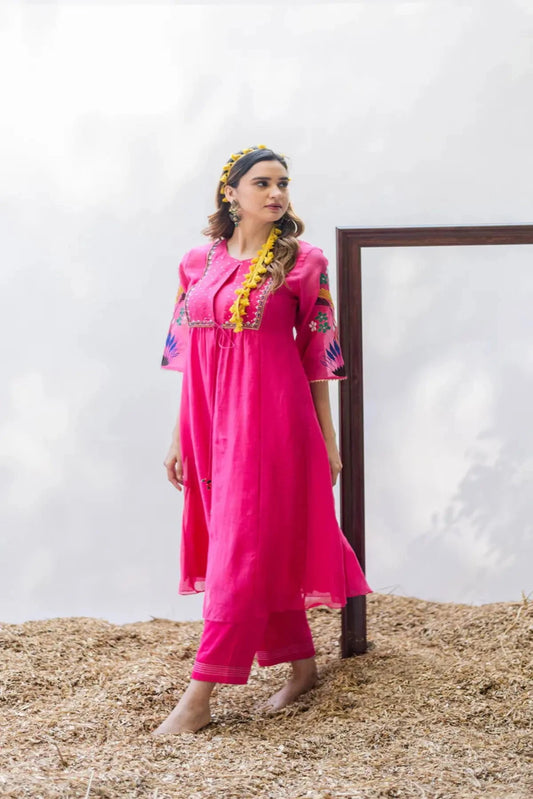 Rani Pink Zuri Jacket Tunic - Pallodstore