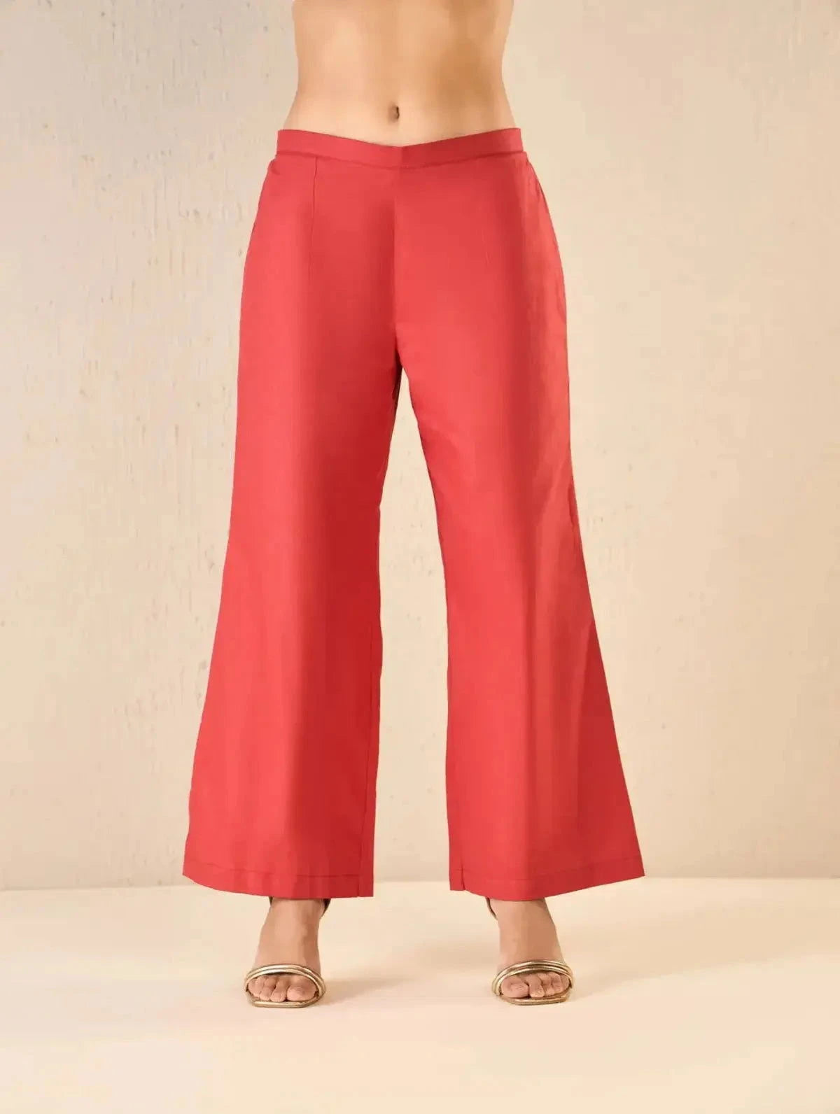 Red Oversize Cotton Shirt Co-ord Set - Pallodstore