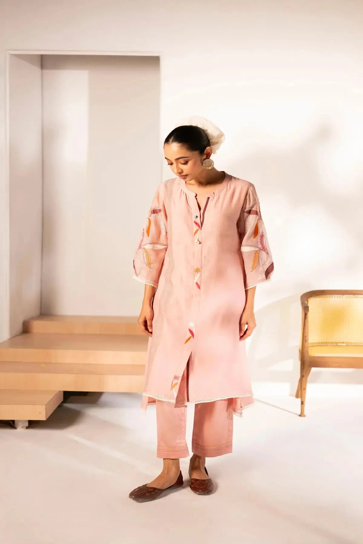 Rose Pink Ziva Tunic Set - Pallodstore