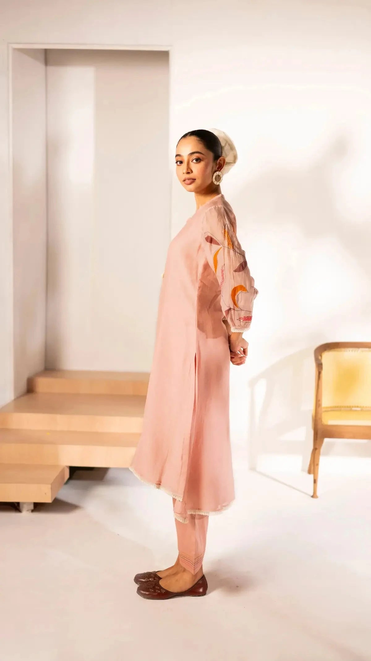 Rose Pink Ziva Tunic Set - Pallodstore