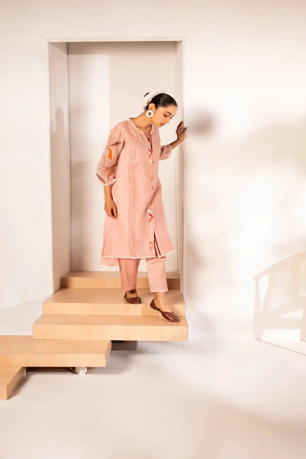 Rose Pink Ziva Tunic Set - Pallodstore
