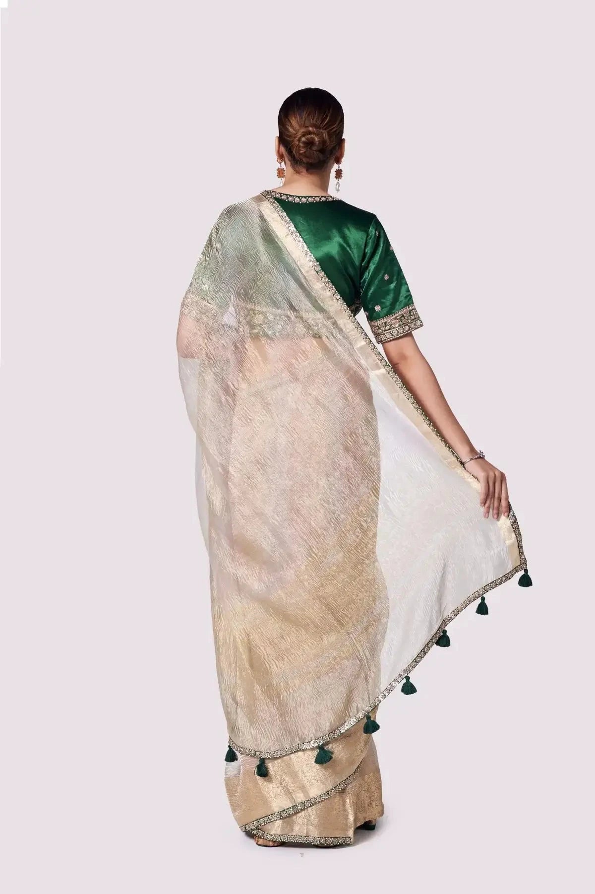 Sea Green Handloom Saree - Pallodstore