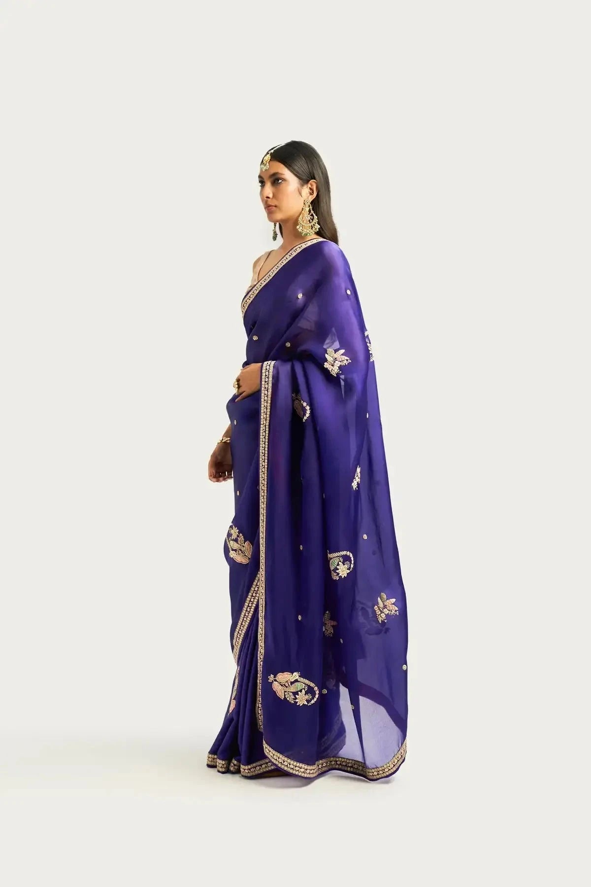 Shalimar Buti Jamun Saree - Pallodstore