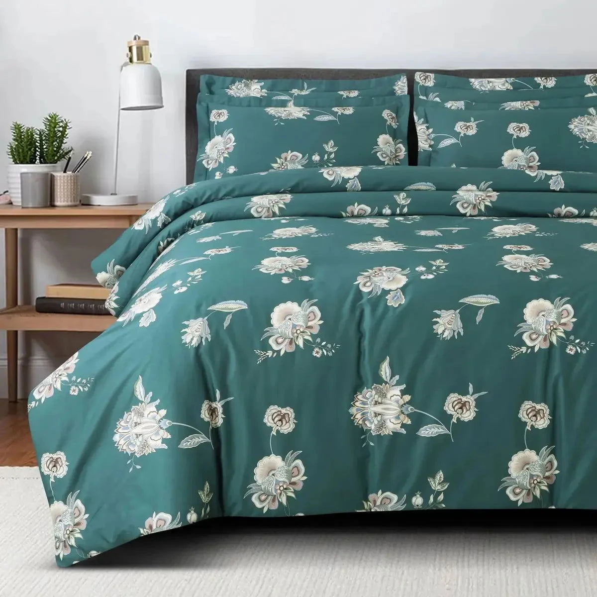 Sion Printed Green 500TC Egyptian Cotton Bedding - Pallodstore