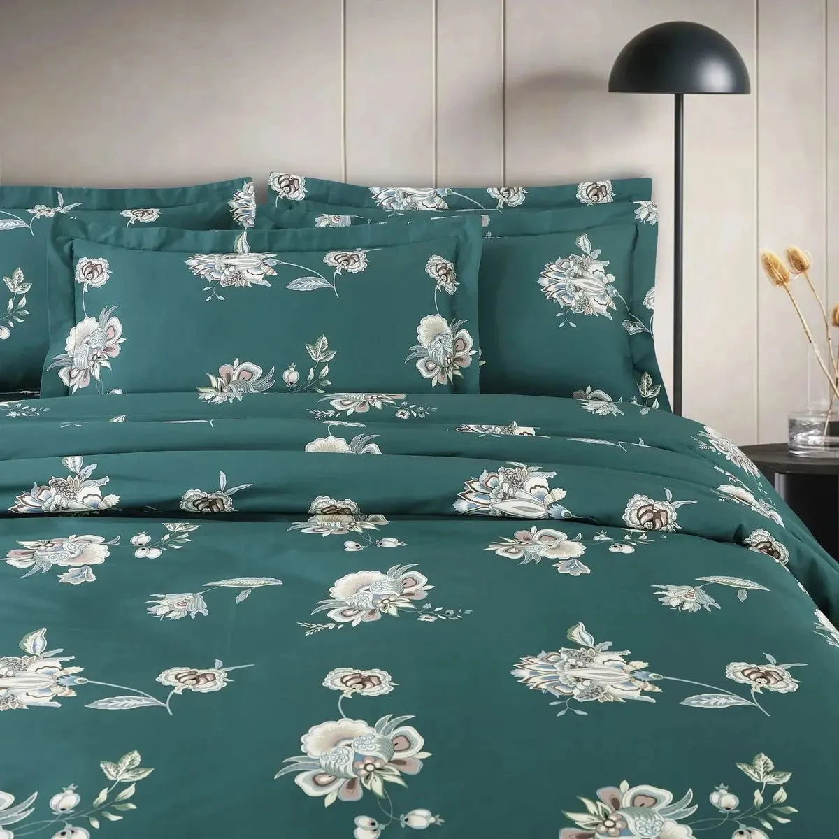 Sion Printed Green 500TC Egyptian Cotton Bedding - Pallodstore