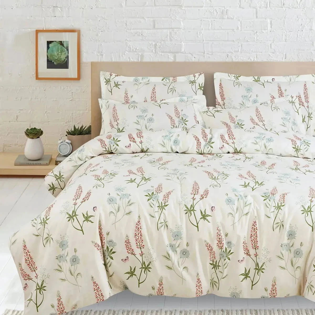 Sion Printed OFF-White 500TC Egyptian Cotton Bedding - Pallodstore