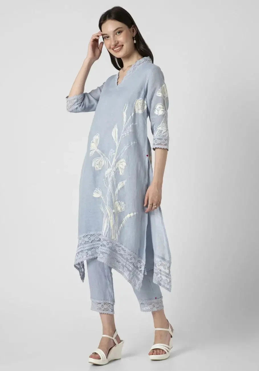 Star Tulip Paint Fly Free Tunic with Pant - Pallodstore