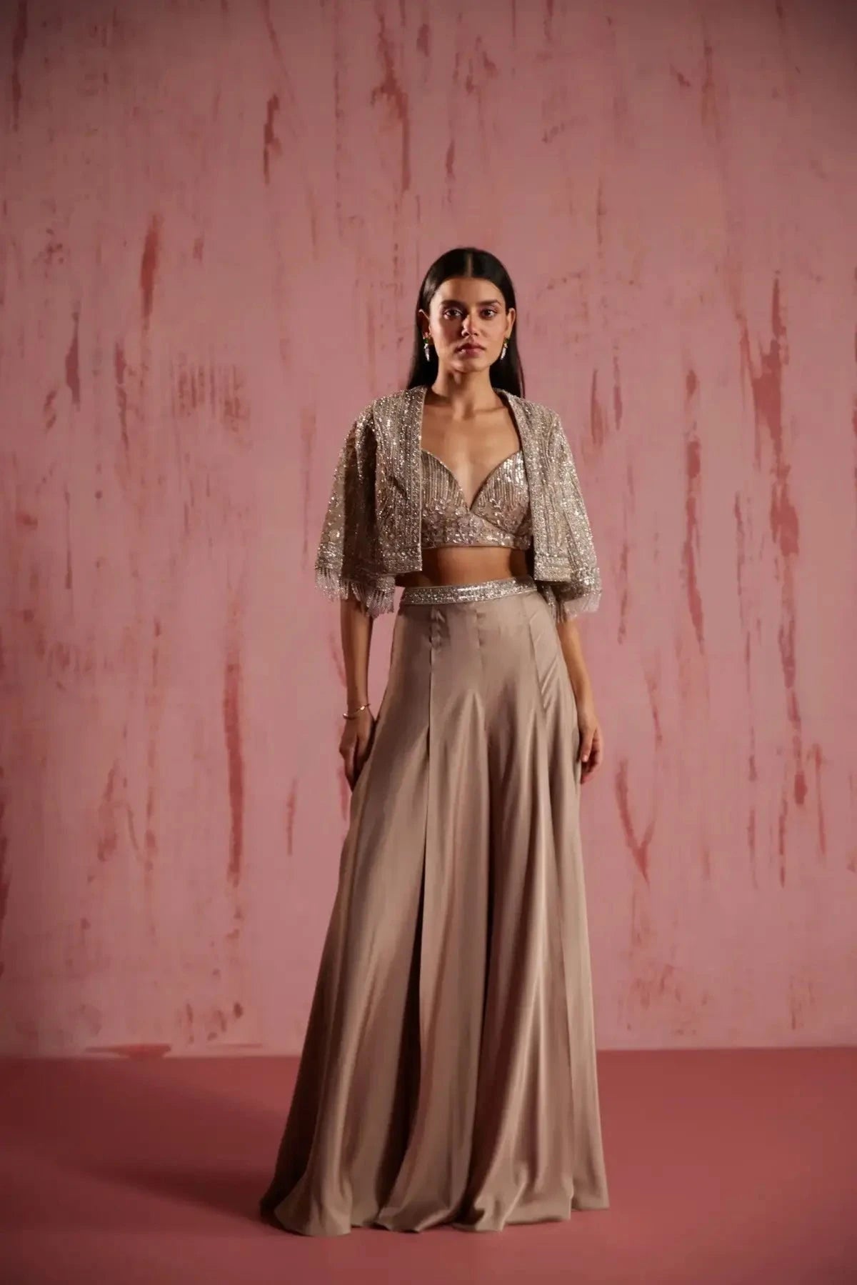 Starlyn Grey Palazzo Set - Pallodstore