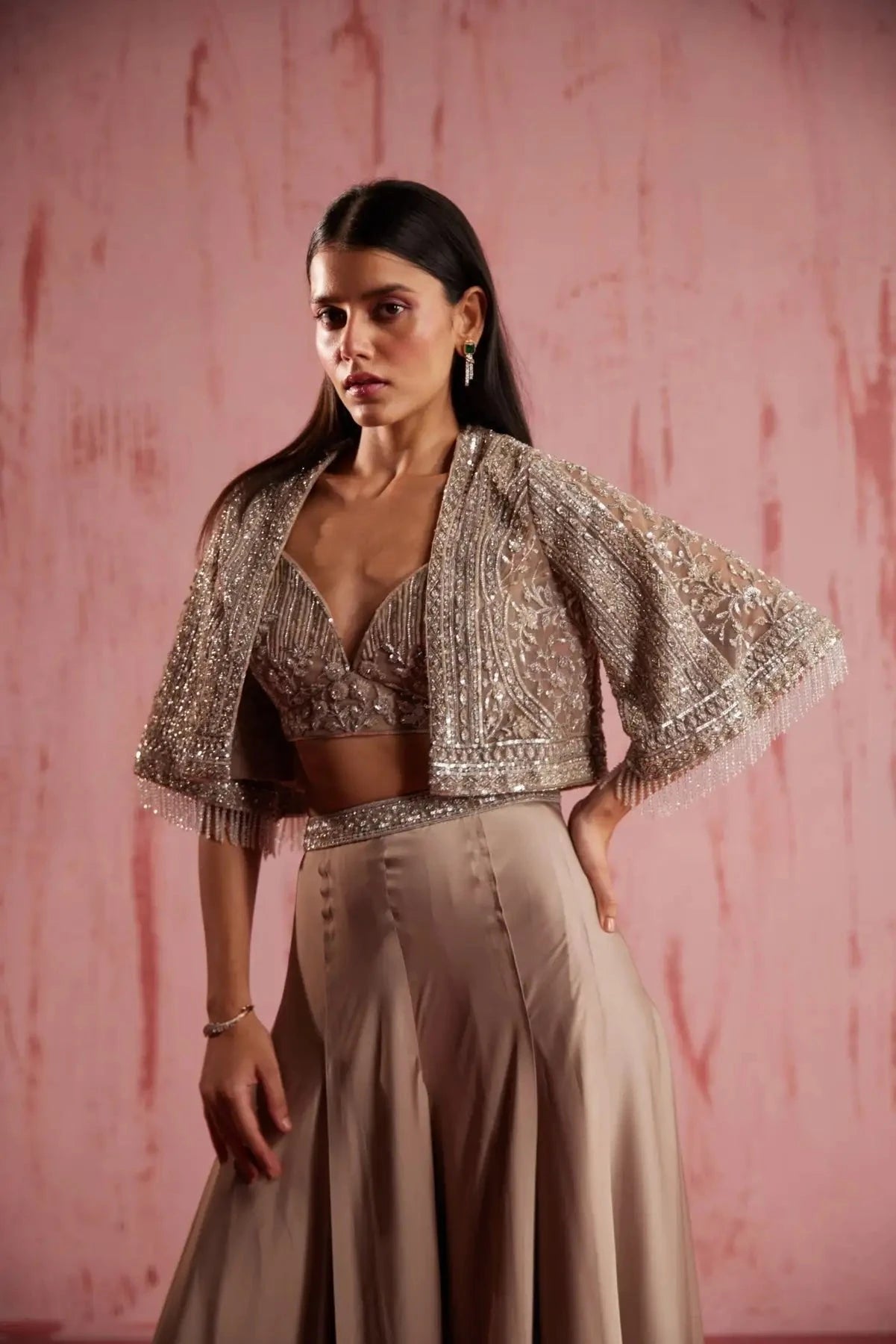 Starlyn Grey Palazzo Set - Pallodstore