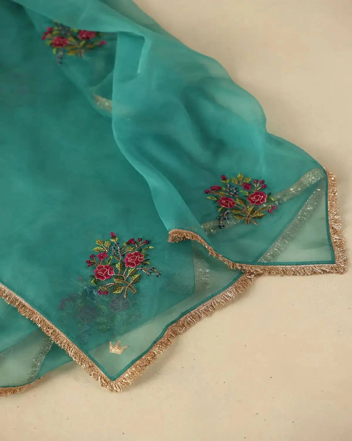 Turquoise Rimjhim Kurta Set - Pallodstore