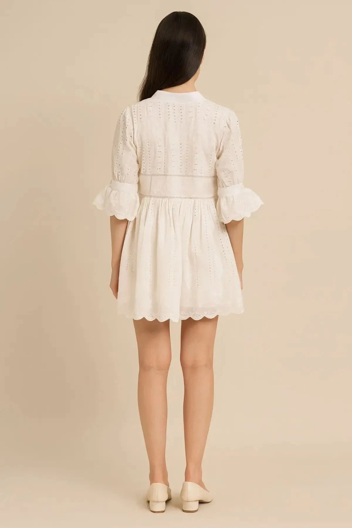 White Mini Dress - Pallodstore
