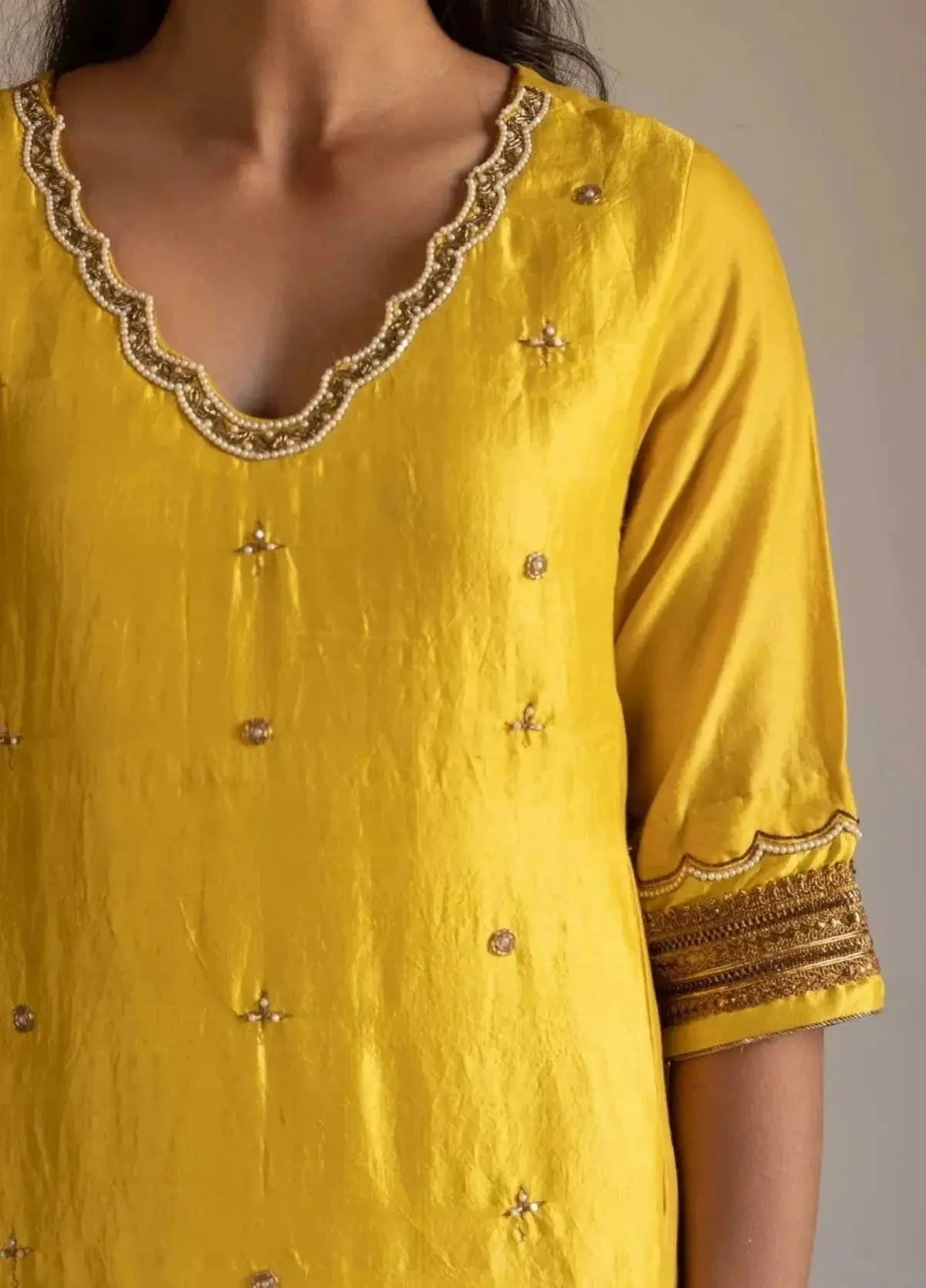 Yellow Tannu Kurta with Pants - Pallodstore