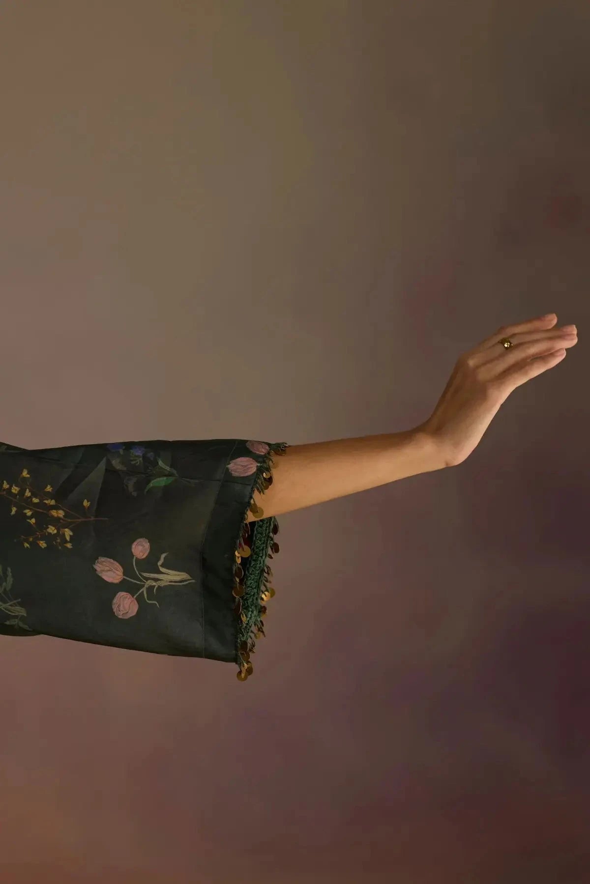 Zaira Long Green Kurta - Pallodstore