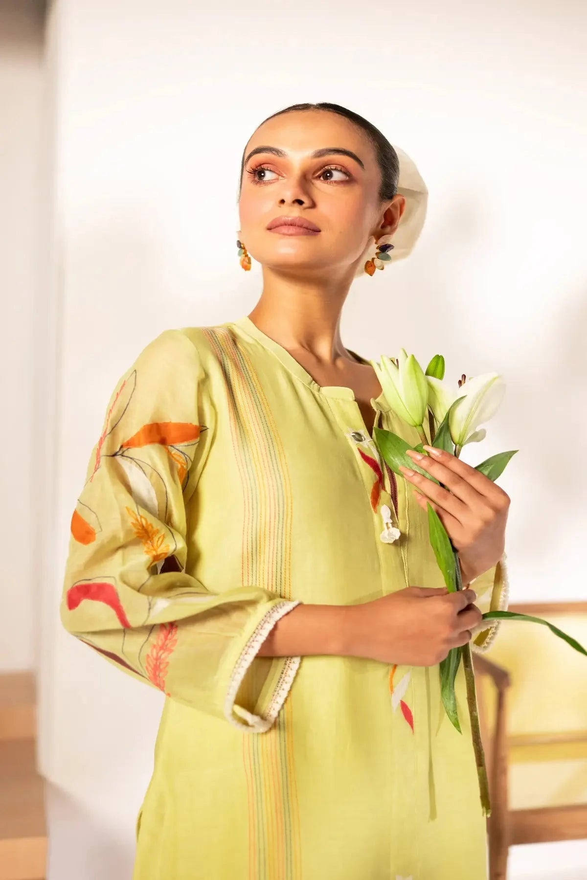 Ziva Lime Tunic Set - Pallodstore