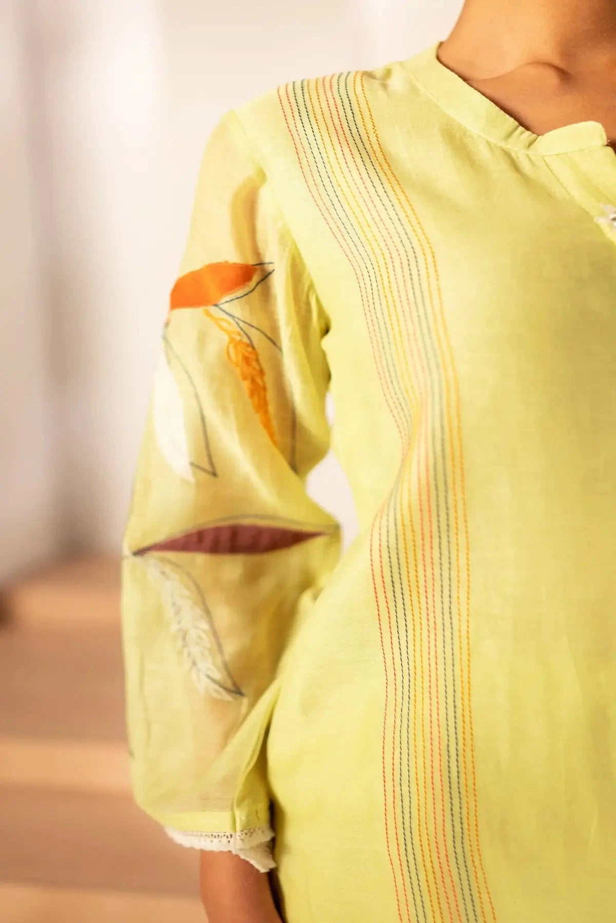 Ziva Lime Tunic Set - Pallodstore