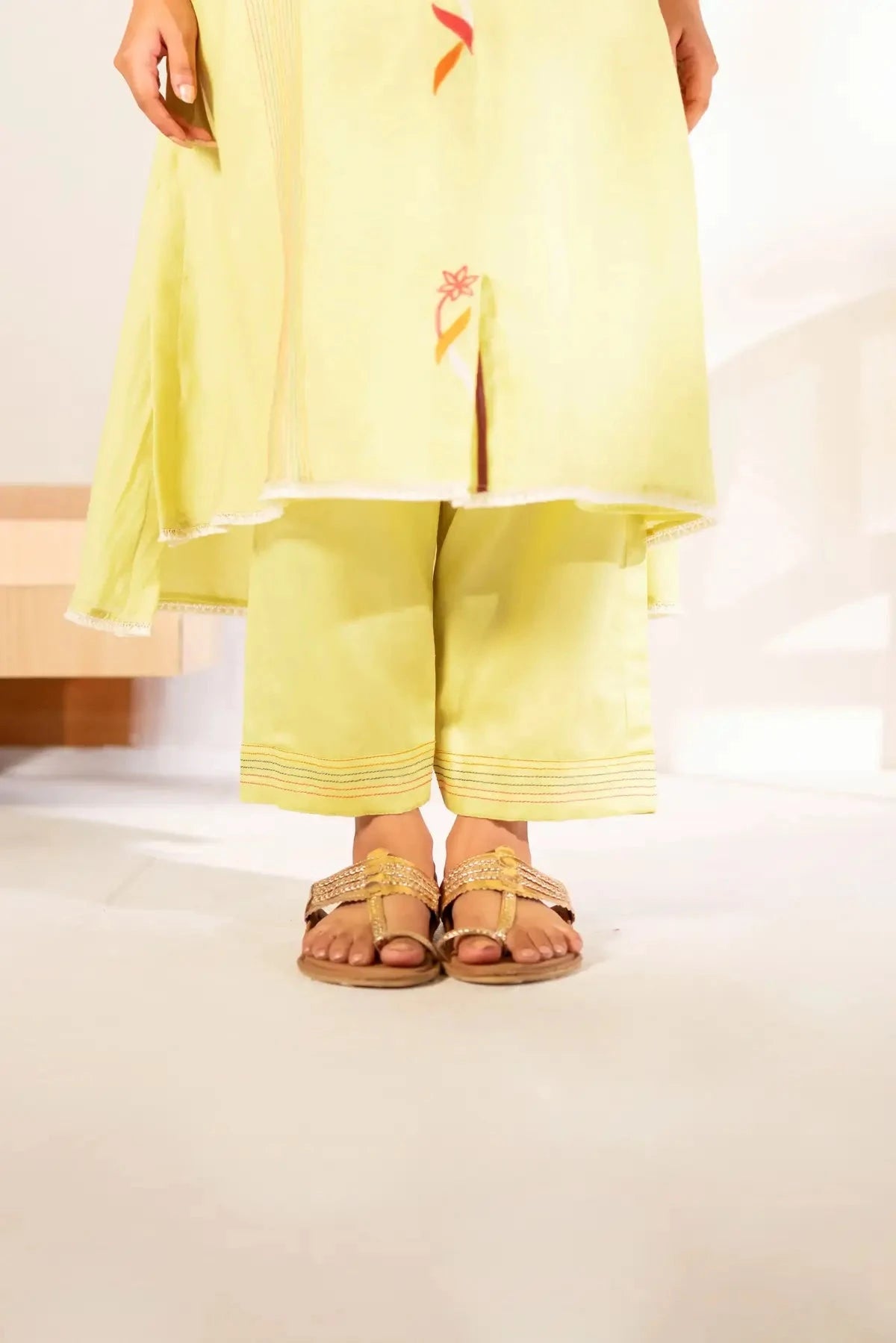 Ziva Lime Tunic Set - Pallodstore