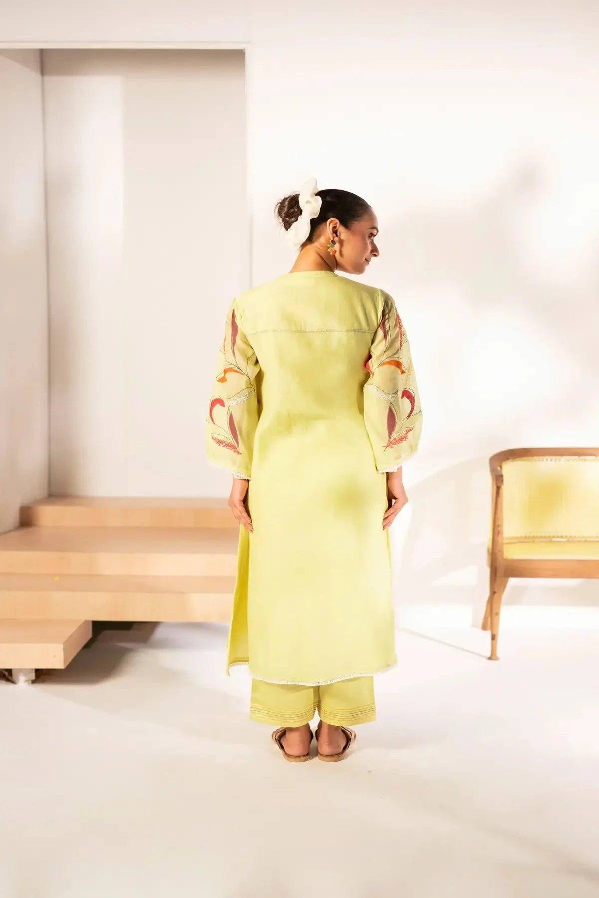 Ziva Lime Tunic Set - Pallodstore
